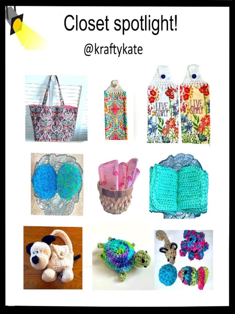 Check out @kraftykate Closet For Hand Crochet and Sewn Items